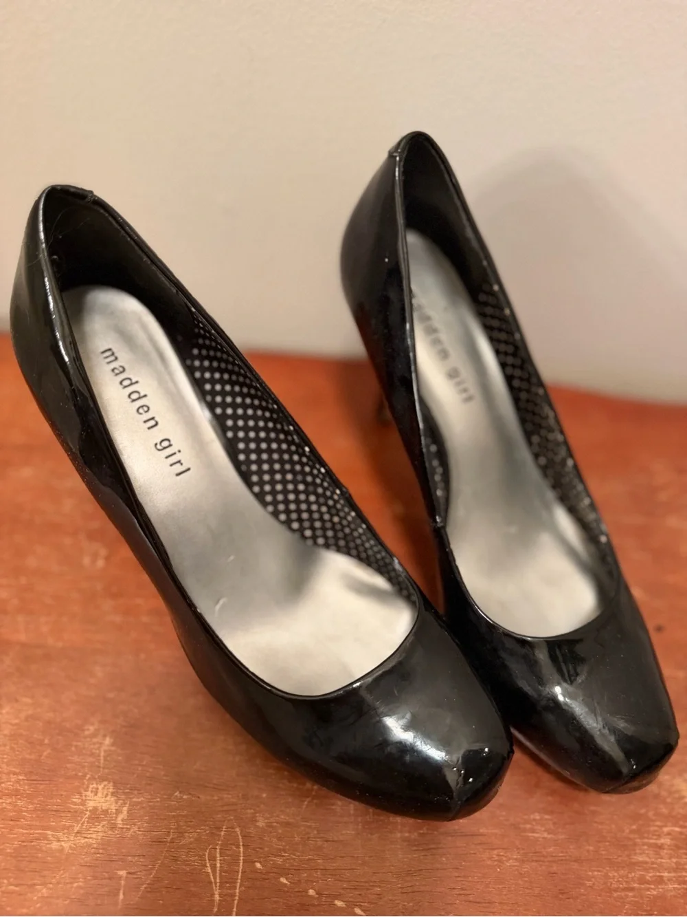 Madden Girl Black Patent High Heel Pumps